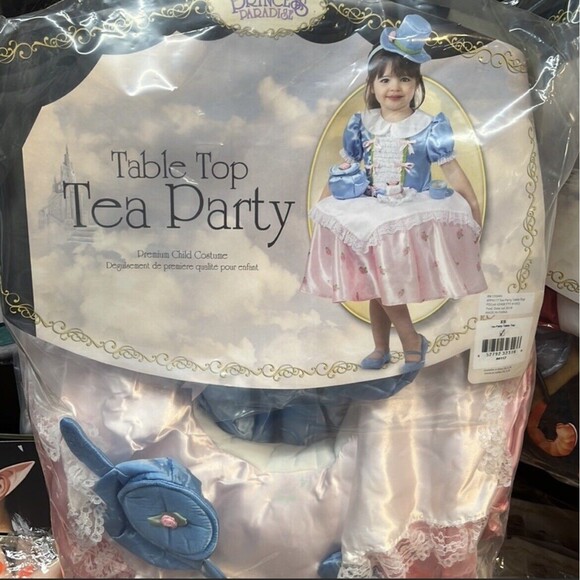 Tea Party Table Top Costume Kid Size Extra Small Dress Tabletop - Picture 3 of 8